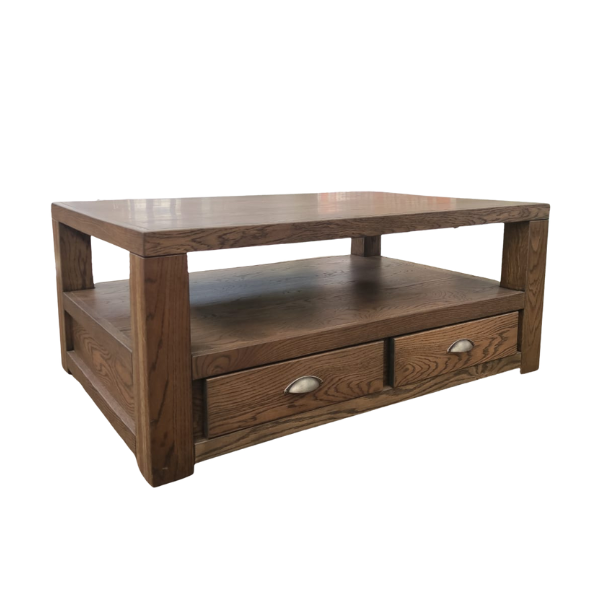 Soloblock classic coffee table red oak